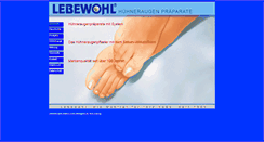 Desktop Screenshot of lebewohl.de