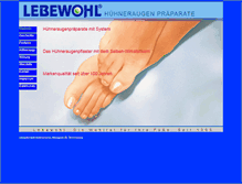 Tablet Screenshot of lebewohl.de